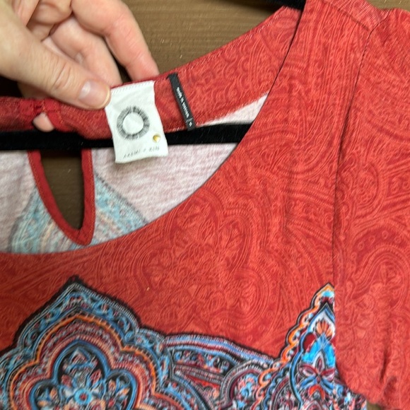 Akemi+Kin Anthropologie various print soft blouse size small - Picture 2 of 4